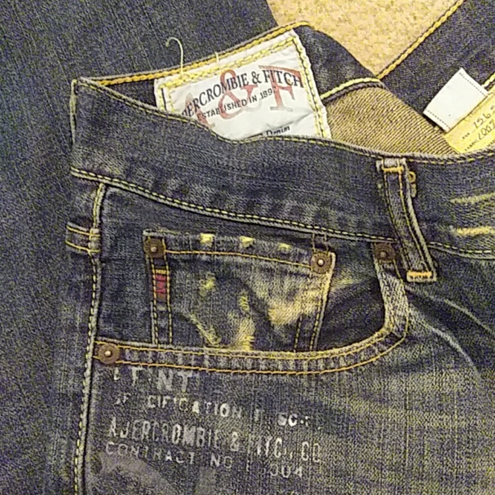 Abercrombie and Fitch 1892 handcrafted jeans